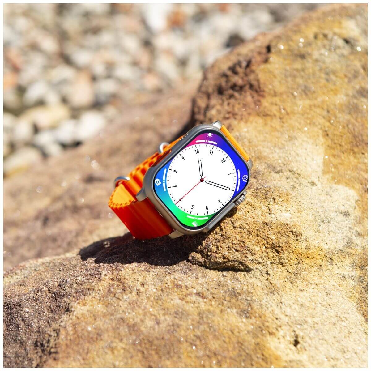 Fitsmart Elite XL smartwatch - AMOLED display, up to 45 days battery life, built-in GPS, orange - 10004977