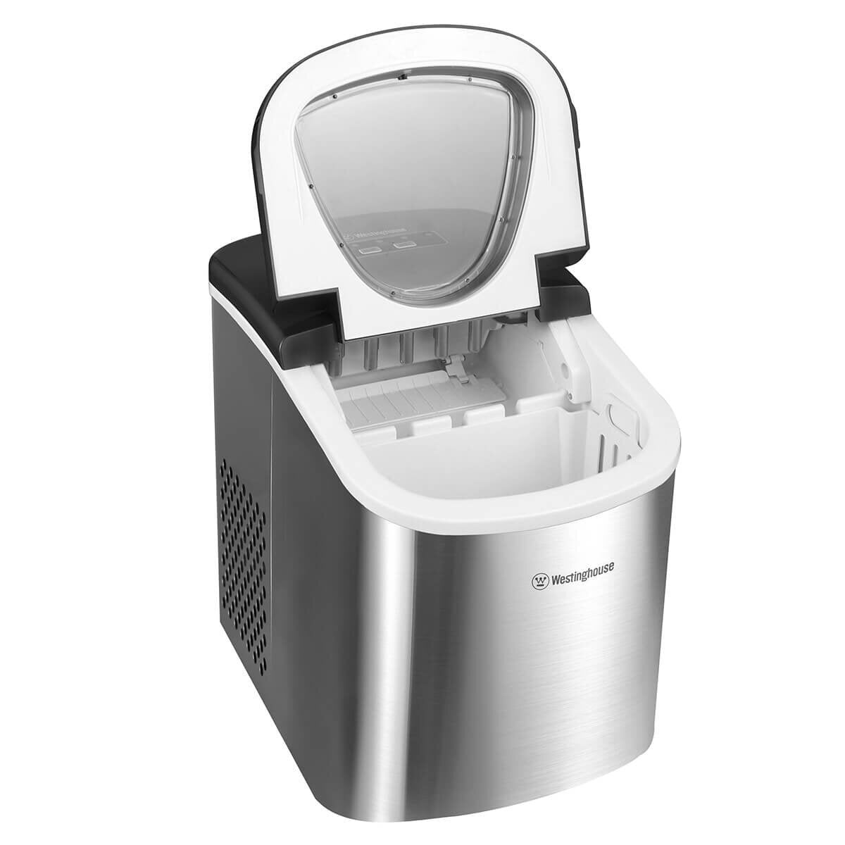 Westinghouse 1.3L portable ice maker - stainless steel - small or large bullet-shaped cubes - WHIM01SS