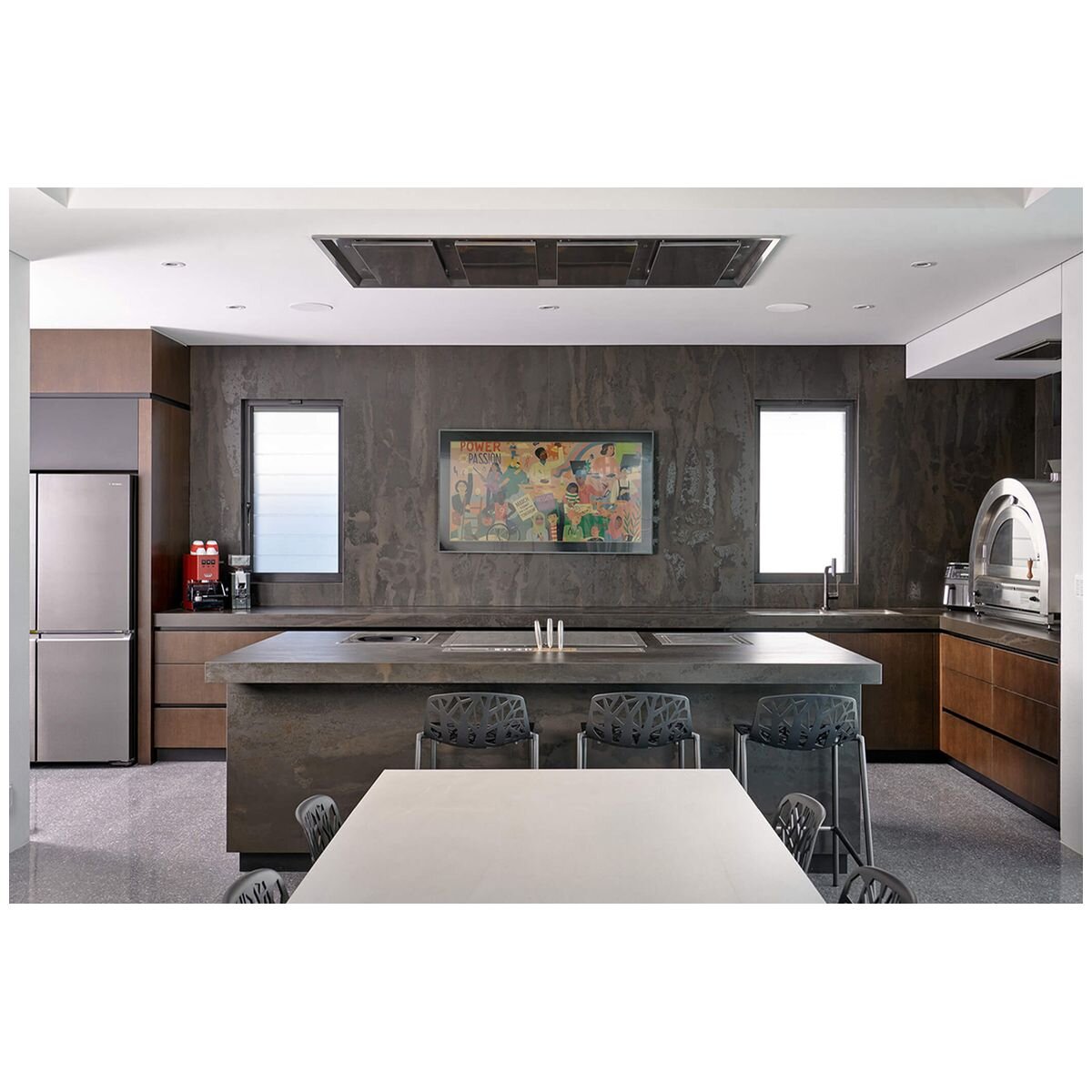 Schweigen Silent Ceiling Cassette Rangehood - 3000m³/h, Remote Control, Stainless Steel - CC-INARTSP2PAK