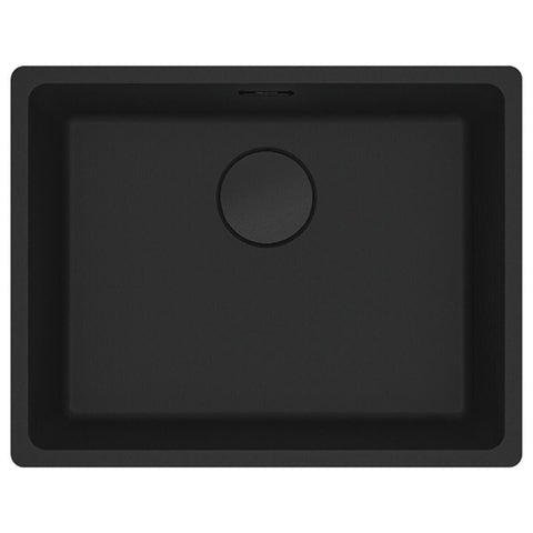 Franke Maris 520mm topmount granite sink - Matte Black, hidden overflow - MRG610-52MBB