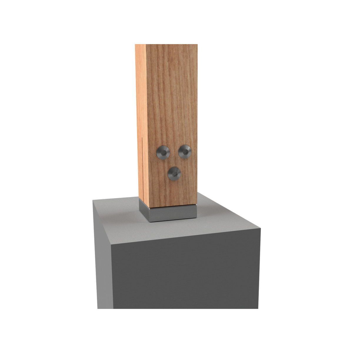 Vuepro 90mm Galvanised Concealed Bolt Down Post Support - Durable Steel - SuperSaverAU - view 2