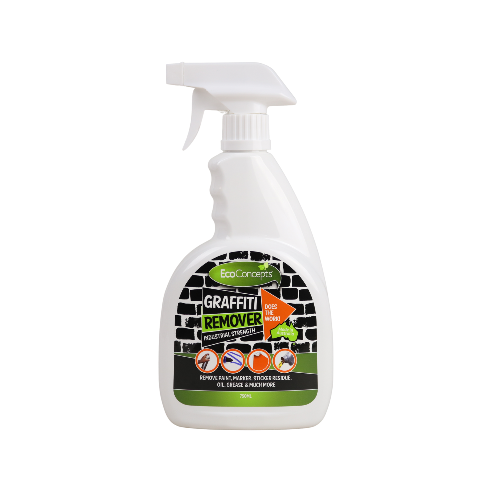 EcoConcepts Graffiti Remover 750ml Industrial Strength Liquid