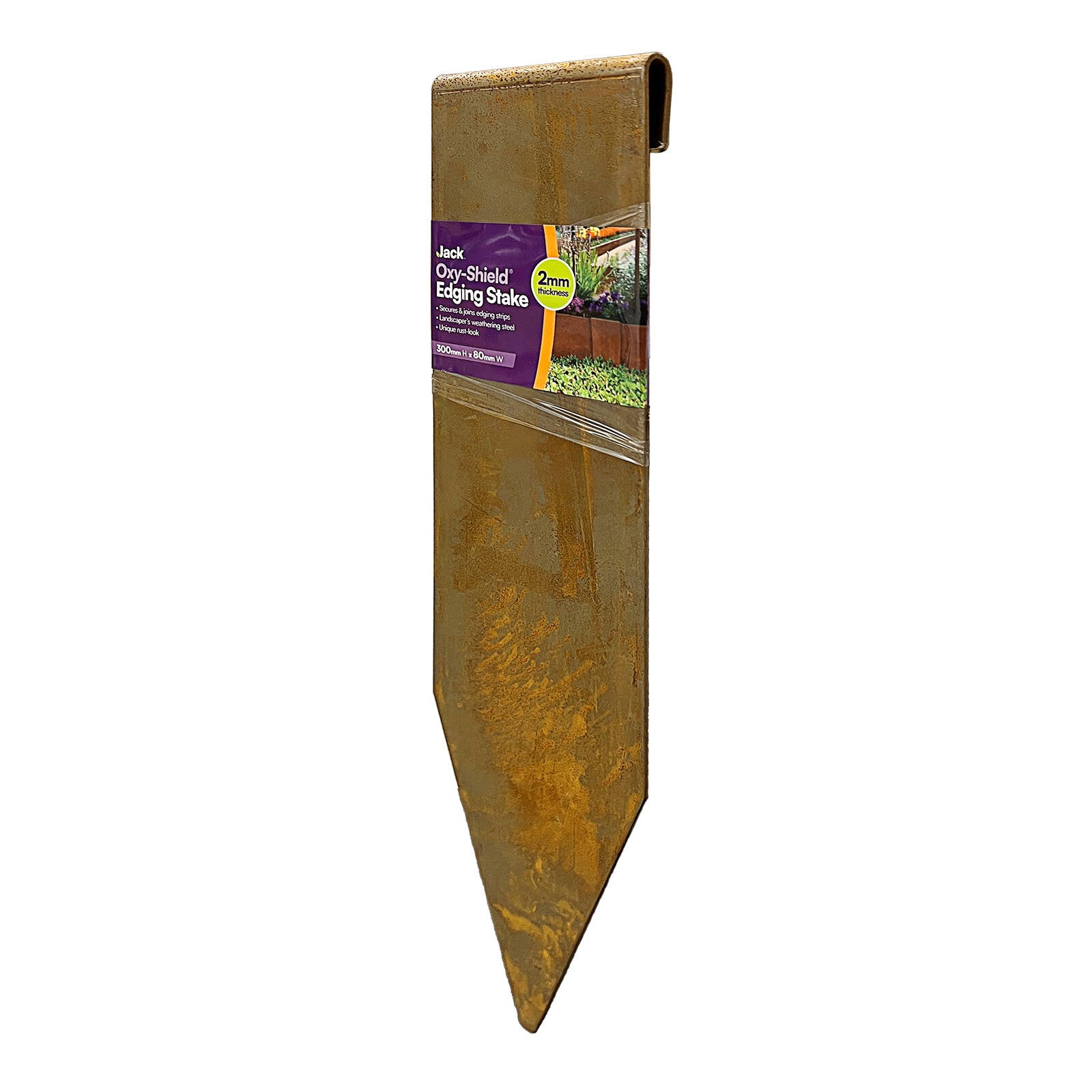 Jack Oxy-Shield Steel Garden Edging Stake, 300 x 80mm, Corrosion-Resistant