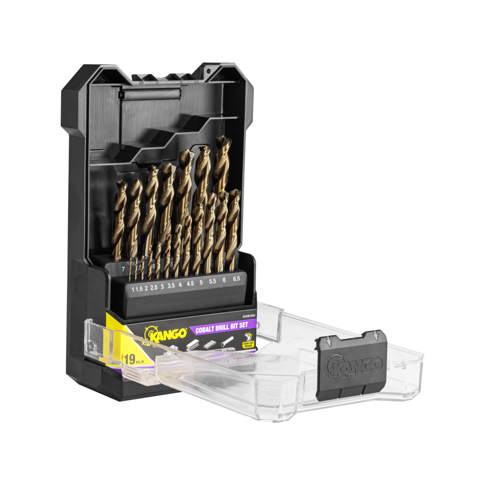 Kango 19 Piece Cobalt Drill Bit Set