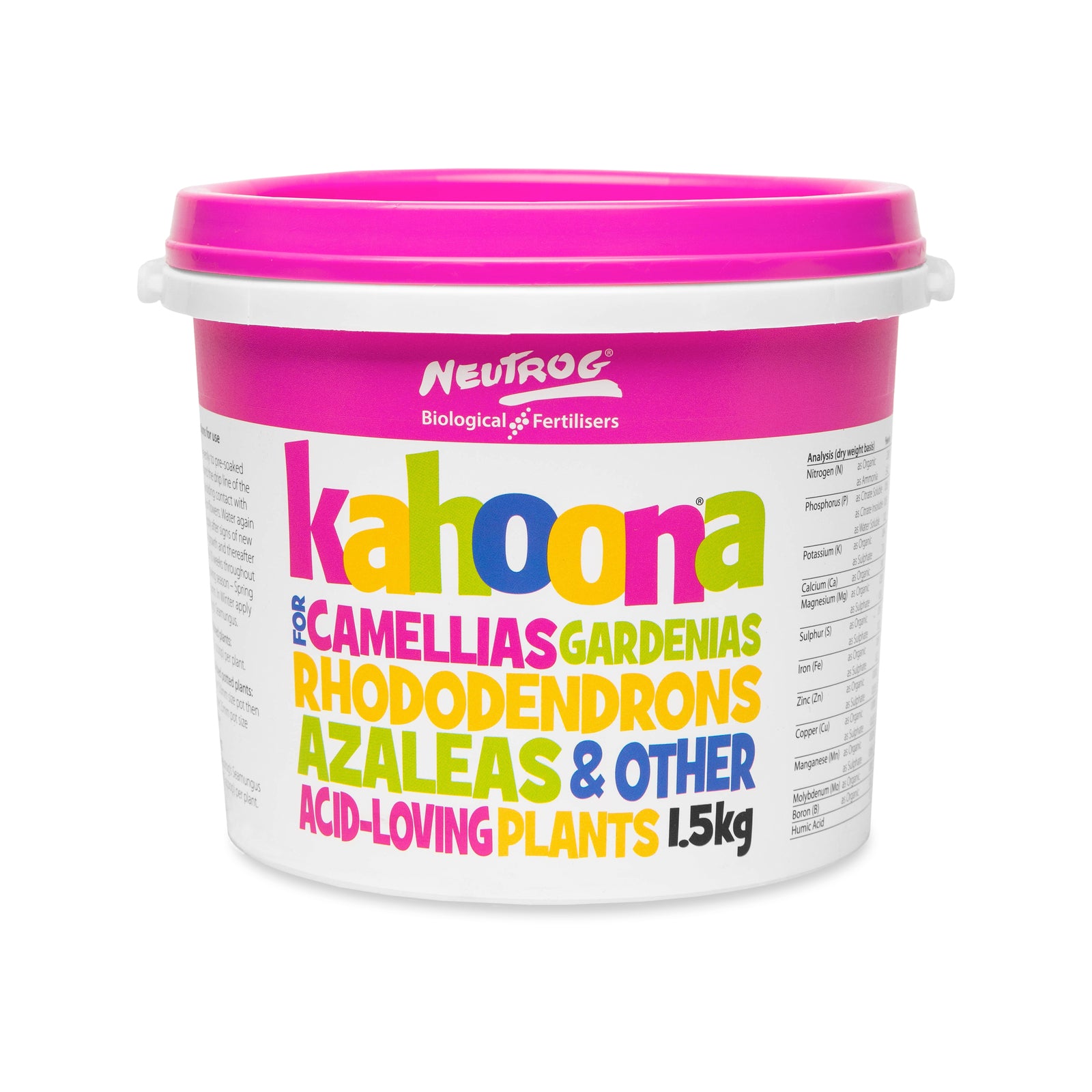 Neutrog Kahoona Garden Fertiliser 1.5kg - Pelletised Time-Release Plant Food, Safe for Vegetables