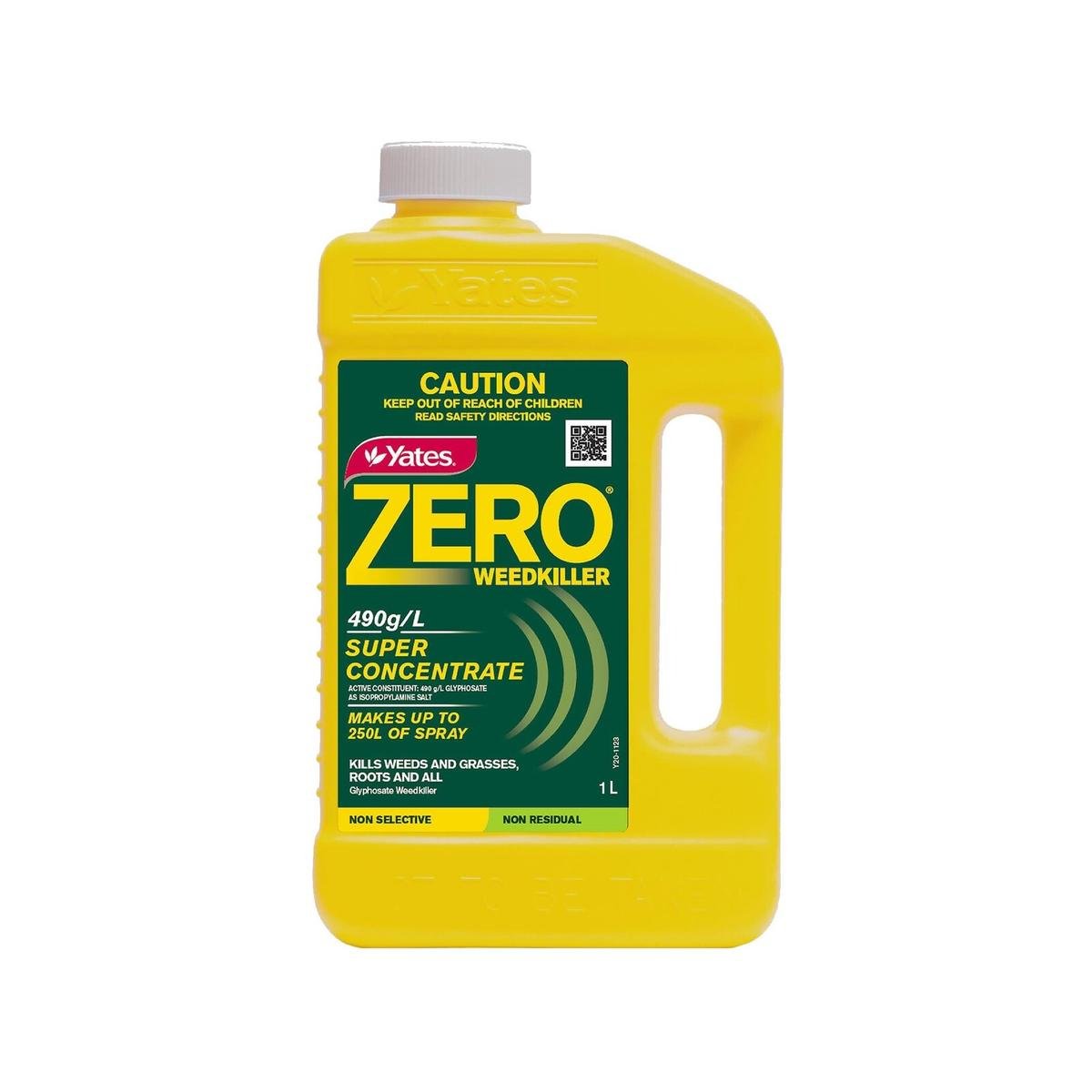 Yates Zero 490 Weed Killer Super Concentrate 1L - Non-Selective Systemic