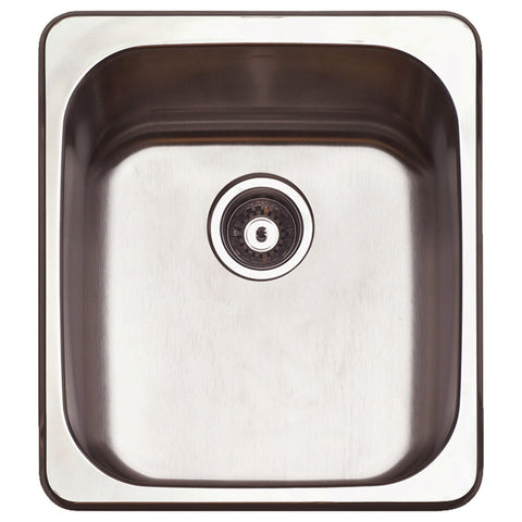 Abey The Leichardt 45L Single Bowl Inset Laundry Tub - Stainless Steel SUS304 - LSV45