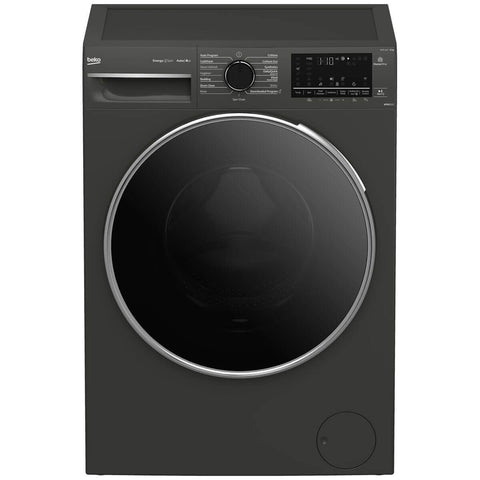 Beko 12kg Front Load Washing Machine - Graphite, AutoDose, SteamCure, ColdWash, HomeWhiz - BFLB123ADG