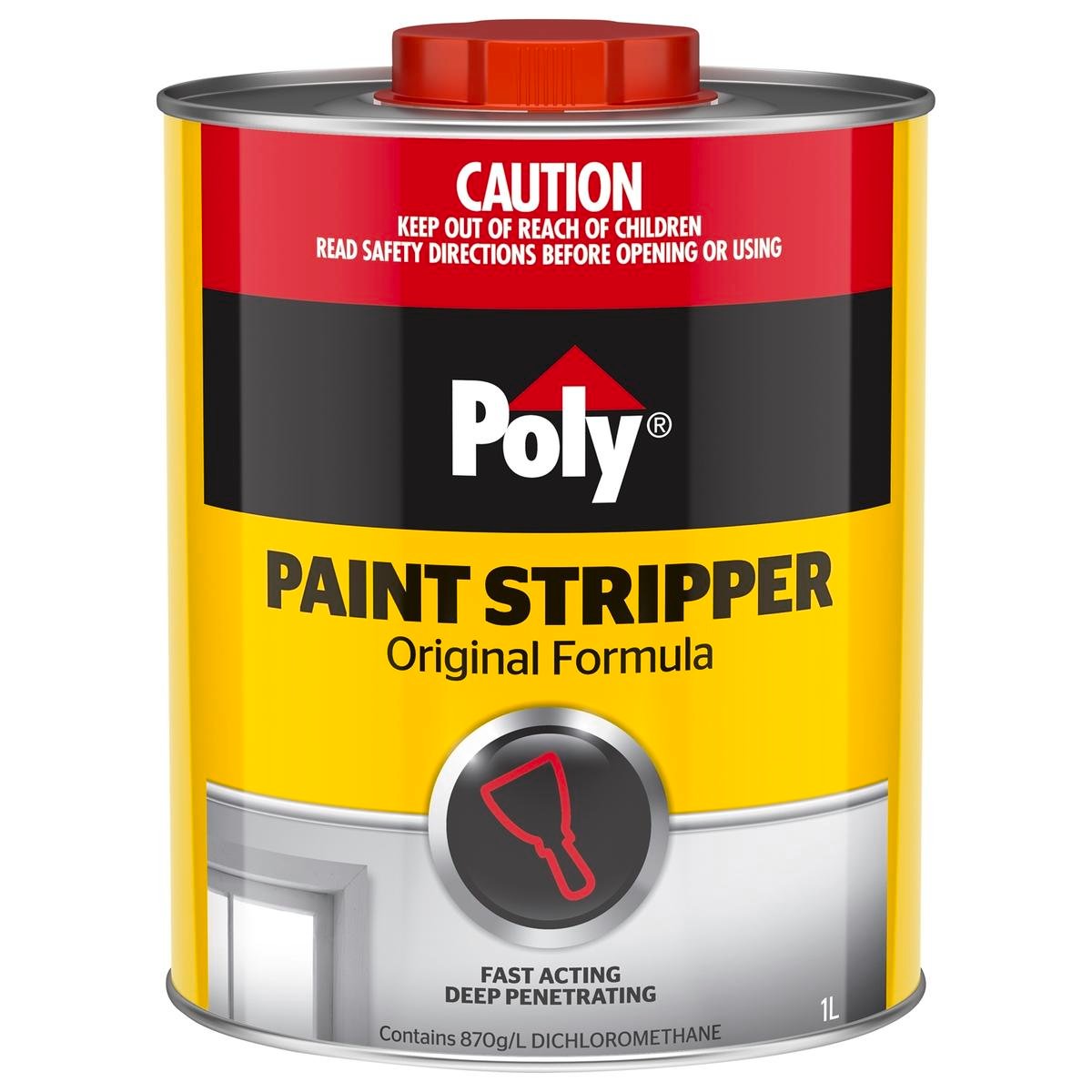 Polystrippa 1L Paint Stripper, Solvent Based, Removes Oil & Water Based Paint