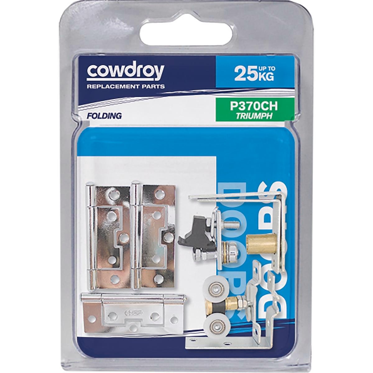 Cowdroy Chrome Plated Folding Door Track System Starter Pack
