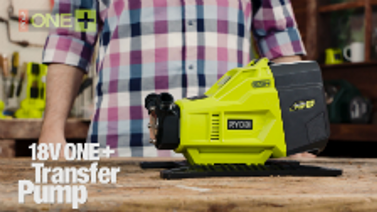 Ryobi One+ 18V 1230L/hr Transfer Pump IPX4 Skin Only R18TP-0