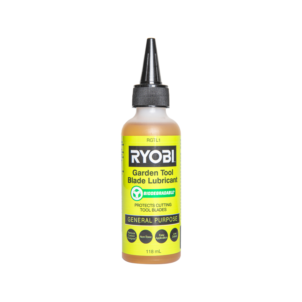 Ryobi Biodegradable Garden Tool Blade Lubricant - 118ml - Reduces Friction - SuperSaverAU - view 1