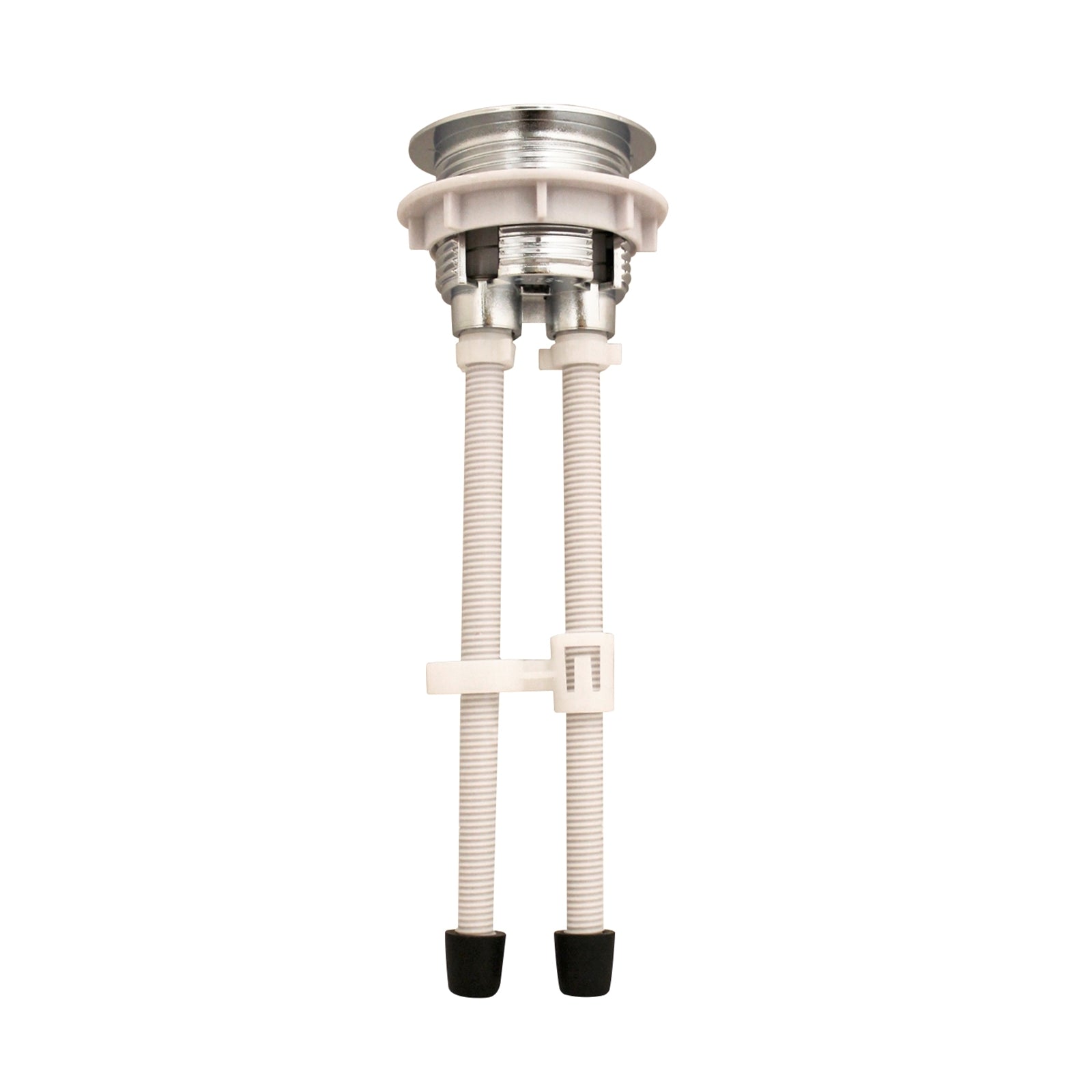 Fluidmaster 38mm Dual Flush Round Cistern Button, Chrome Plastic