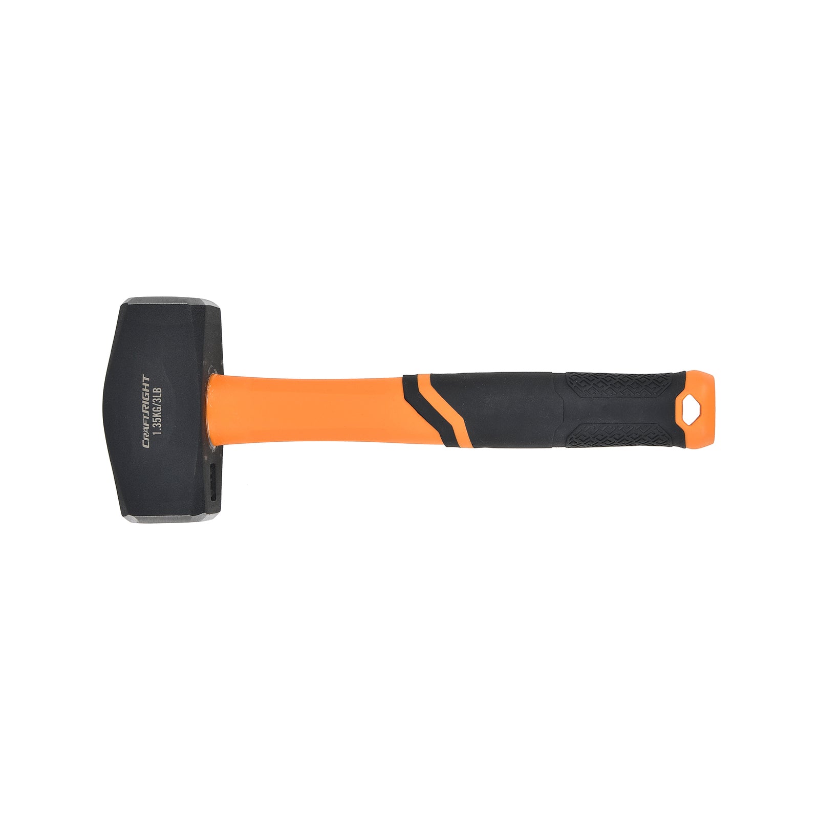 Craftright 1.35kg Club Hammer - Drop-Forged Head with Fibreglass Anti-Slip Handle