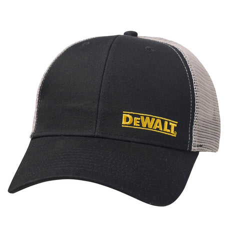 Dewalt Trucker Hat - Black Grey - Adjustable Fit - Breathable Mesh - One Size - SuperSaverAU - view 1