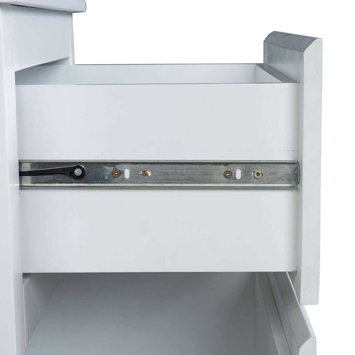 Ostro Furniture Sophia Bedside Table - White Rubberwood Timber - Arrives Fully Assembled - 20003000
