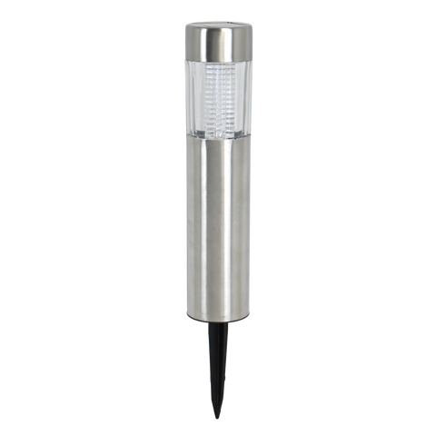 Click Aria Solar Bollard Light - 380mm - Stainless Steel - Outdoor Use - SuperSaverAU - view 1