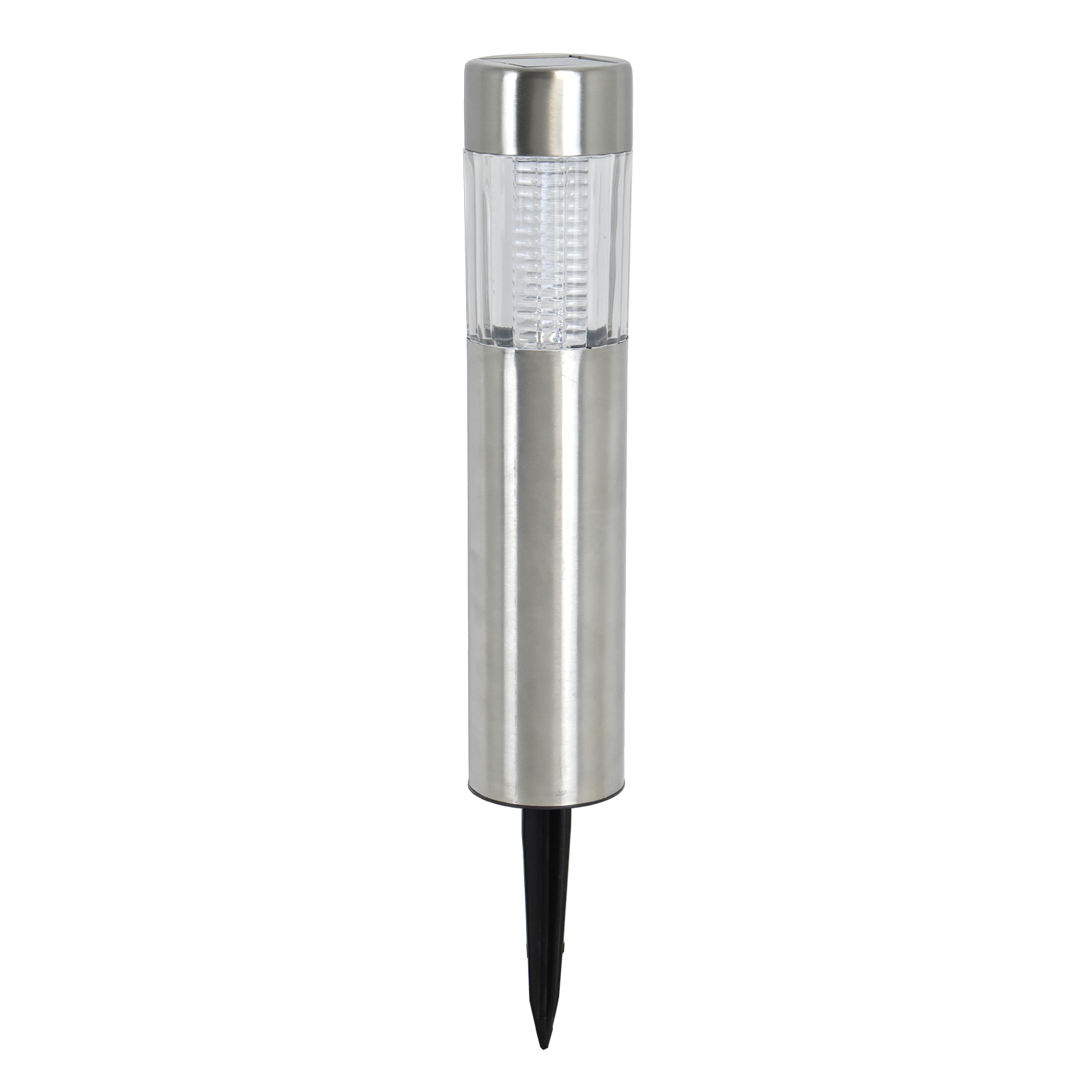 Click Aria Solar LED Bollard Light Stainless Steel