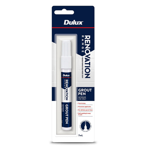 Dulux Renovation Range 7ml White Grout Pen