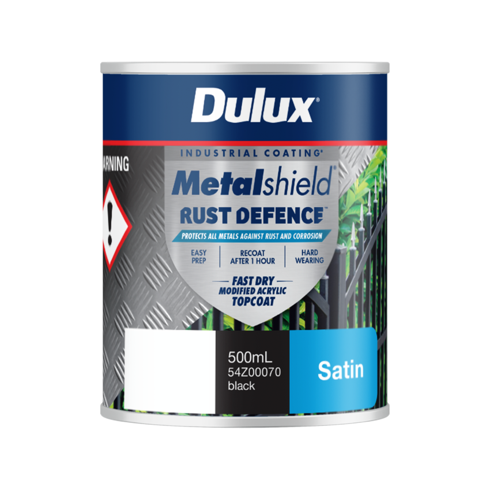 Dulux Metalshield Rust Defence 500ml Black Satin