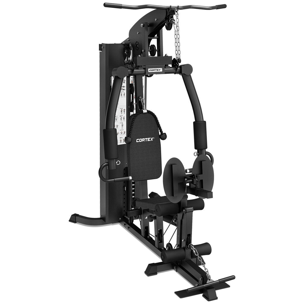 Cortex SS4 single station home gym - 46+ exercises - 73.5kg weight stack - chest and squat station - CSST-SS4
