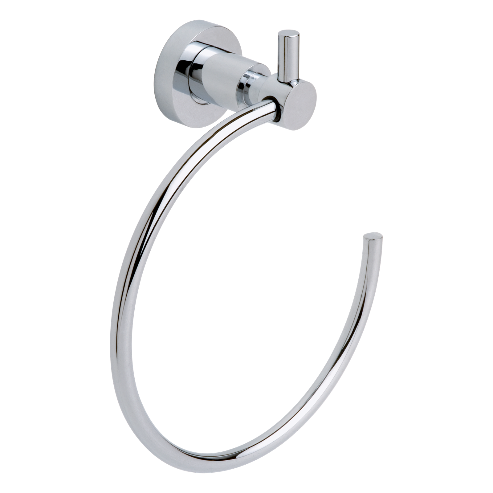 tesa Loxx Self-Adhesive Chromed Metal Towel Ring