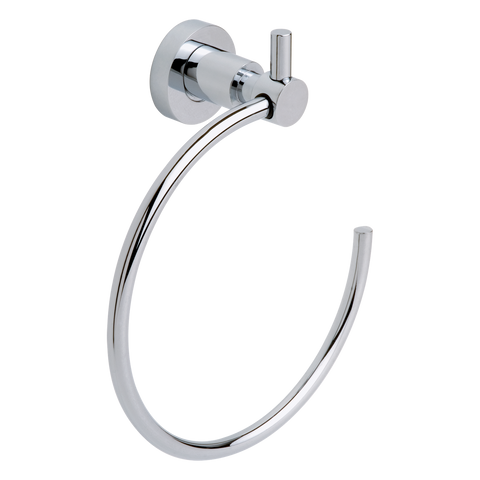tesa Loxx Self-Adhesive Chromed Metal Towel Ring