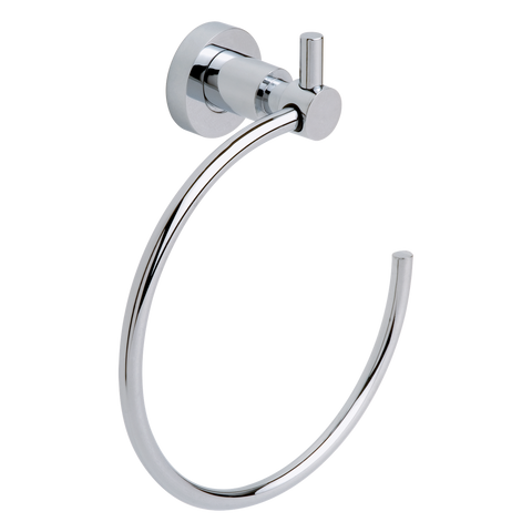 Tesa Loxx Towel Ring - Self-Adhesive Chrome Metal - 185mm x 205mm - SuperSaverAU - view 1