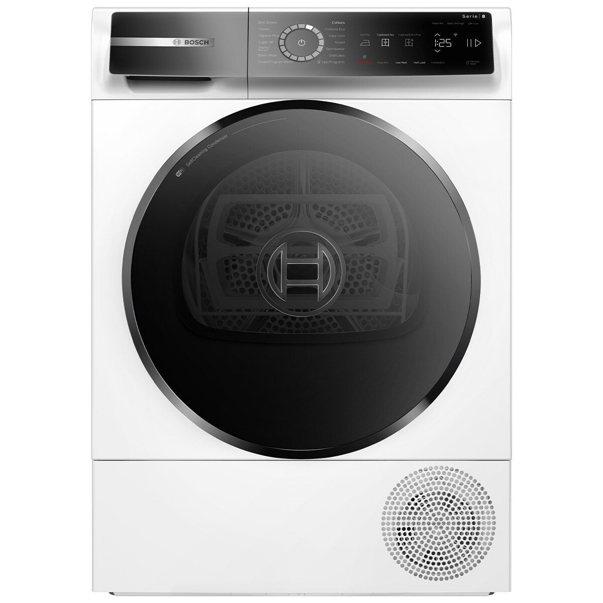 Bosch Series 8 8kg Heat Pump Dryer - 10 Star Energy Rating, ActiveAir, Self-Cleaning Condenser - WQB235B8AU