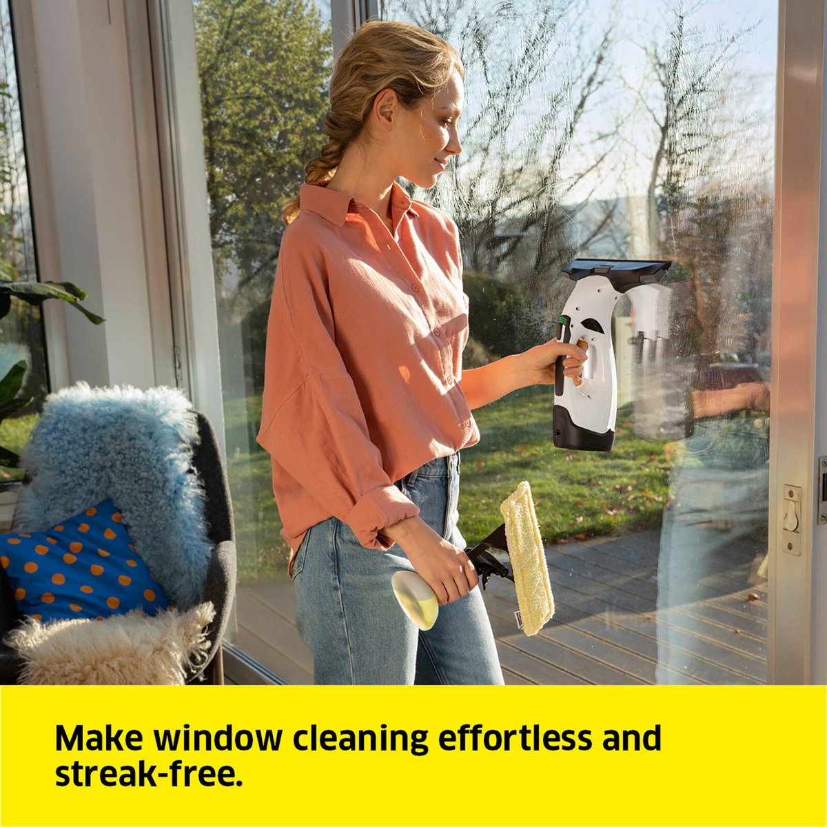Karcher WV5 Window Vacuum Kit - 1 Unit - 185mm x 306mm x 182mm - White - Streak-Free Cleaning - SuperSaverAU - view 2