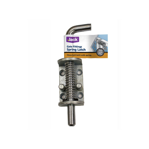 Jack 170 x 60 x 35mm Spring Latch for Gates, Cages & Trailers, Steel, Screw-On or Weld-On