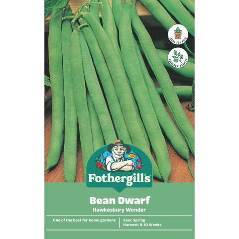 Mr Fothergill's Hawkesbury Wonder Dwarf Bean Vegetable Seeds