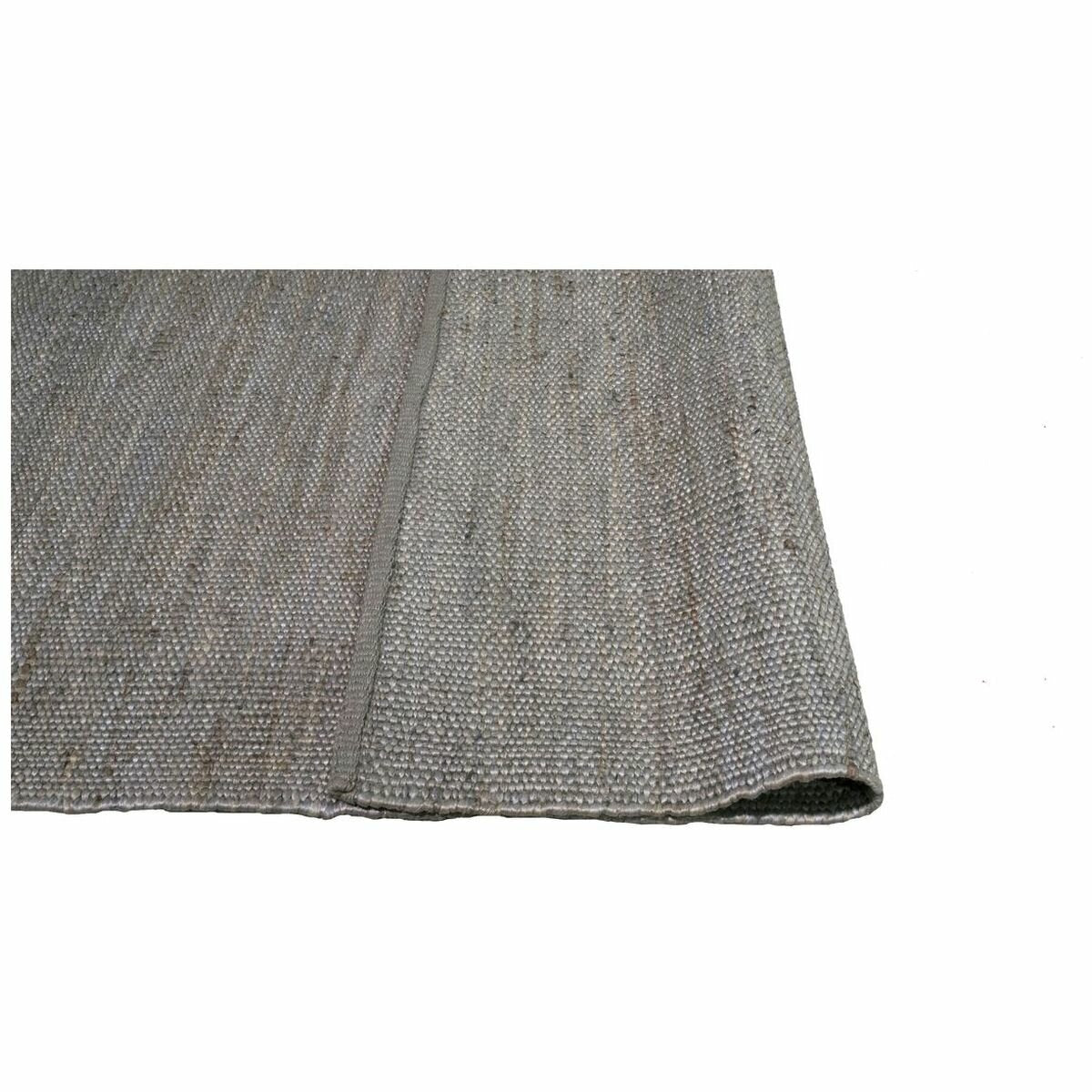 Cadrys Naturals Jute Slate Rug 300x400cm - Handspun Jute Flatweave, 8mm Pile - JUTENS5