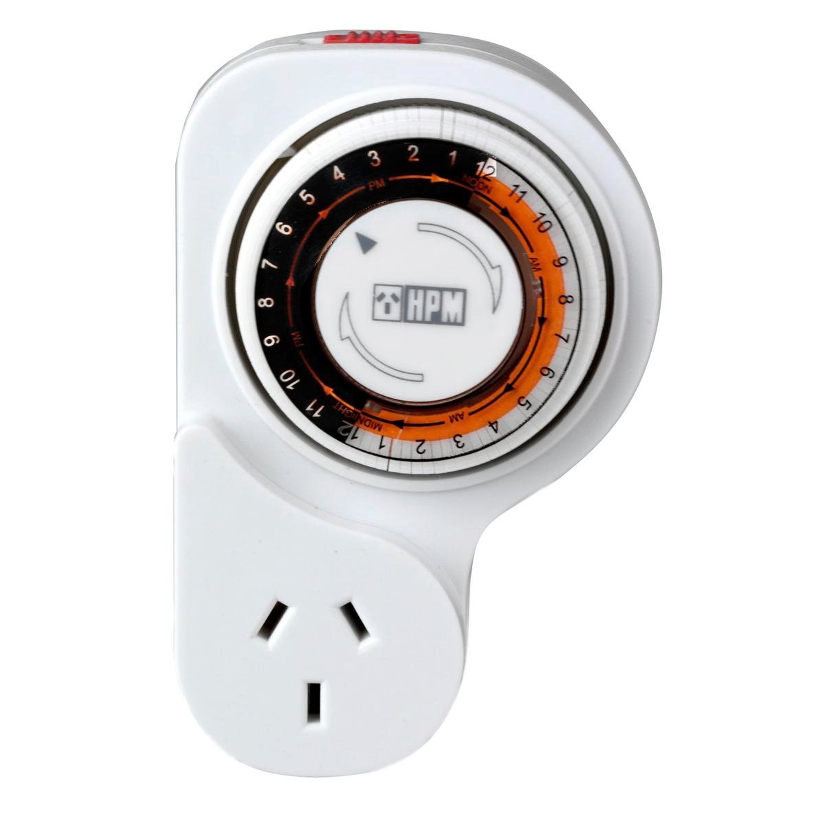HPM 24hr Analog Timer With Offset Double Pole Single 10A D809/1DP