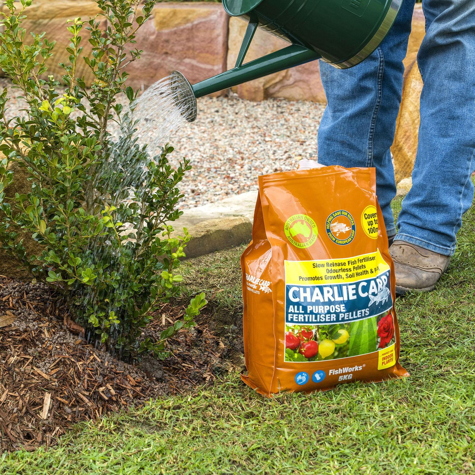Charlie Carp All Purpose Fertiliser Pellets 5kg, Water Soluble, Safe for Vegetables
