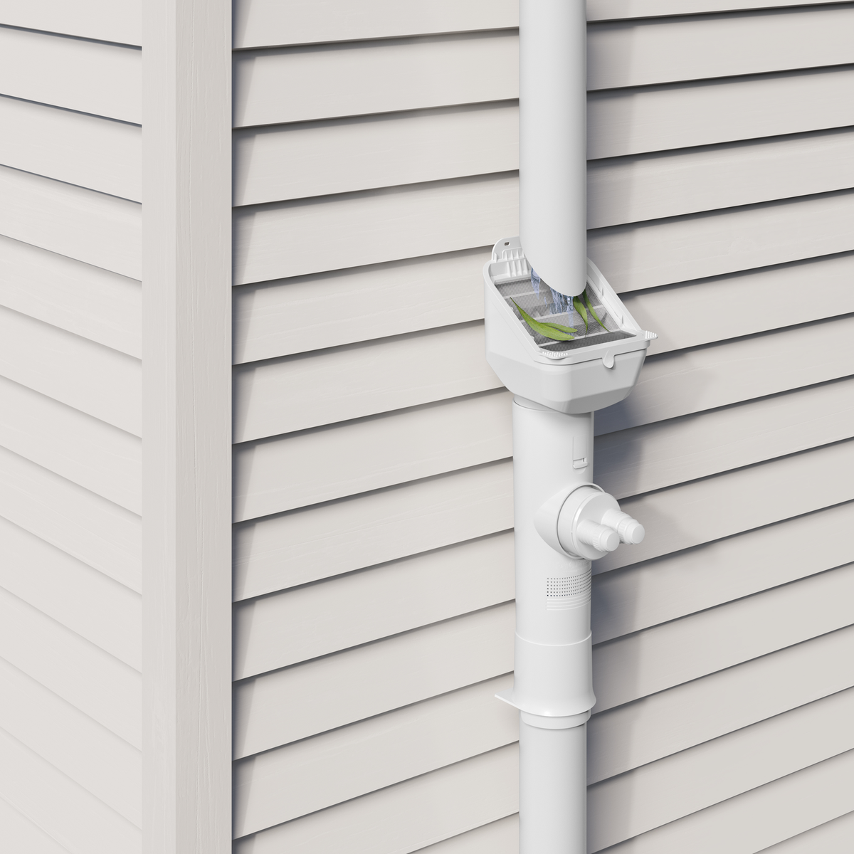 Clean Rain Advanced Downpipe Diverter - 970mm PVC - Efficient Water Filtration - SuperSaverAU - view 3