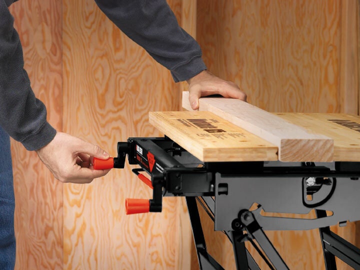 Black & Decker Workmate Dual Height Workbench - 250kg Capacity, Dual Clamping Cranks, Folds Flat - WM536-XE