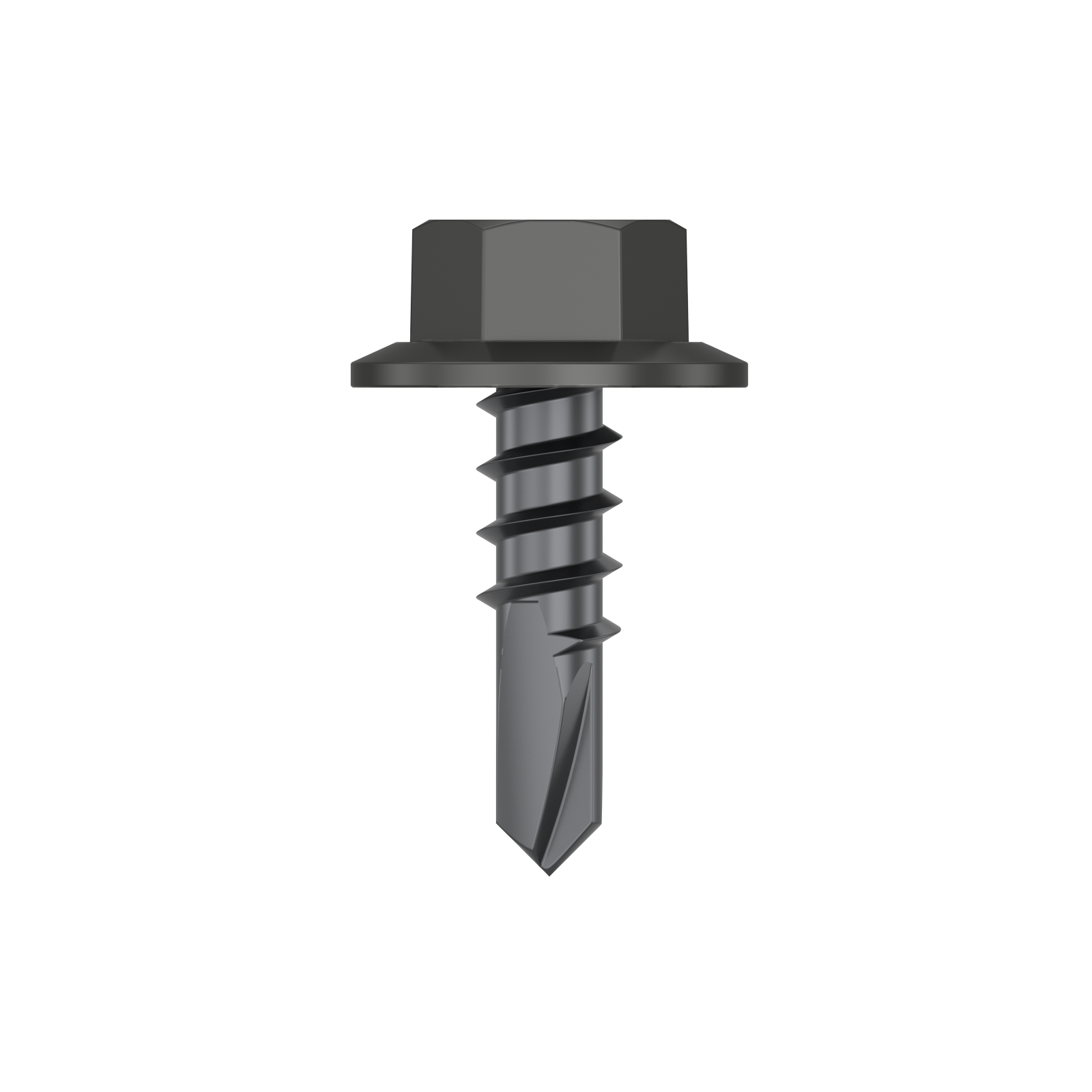Bremick 10g x 16mm Hex Metal Screws B8 Woodland Grey - 100 Pack