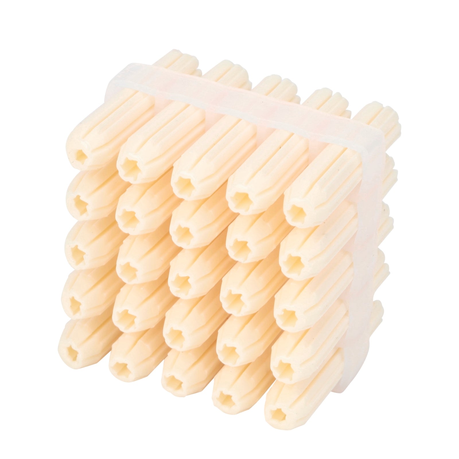 Ramset 5 x 25mm White Plastic Frame Wall Plugs - 25 Pack