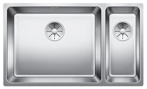 Blanco 1 and 1/4 Bowl Undermount Sink - 38L Main Bowl, 18/10 Stainless Steel - AND500/180UK5