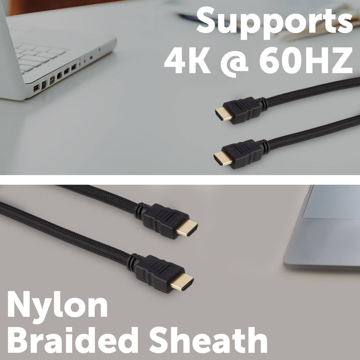 Click 1.5m 4K Nylon Braided HDMI Cable CLK1537