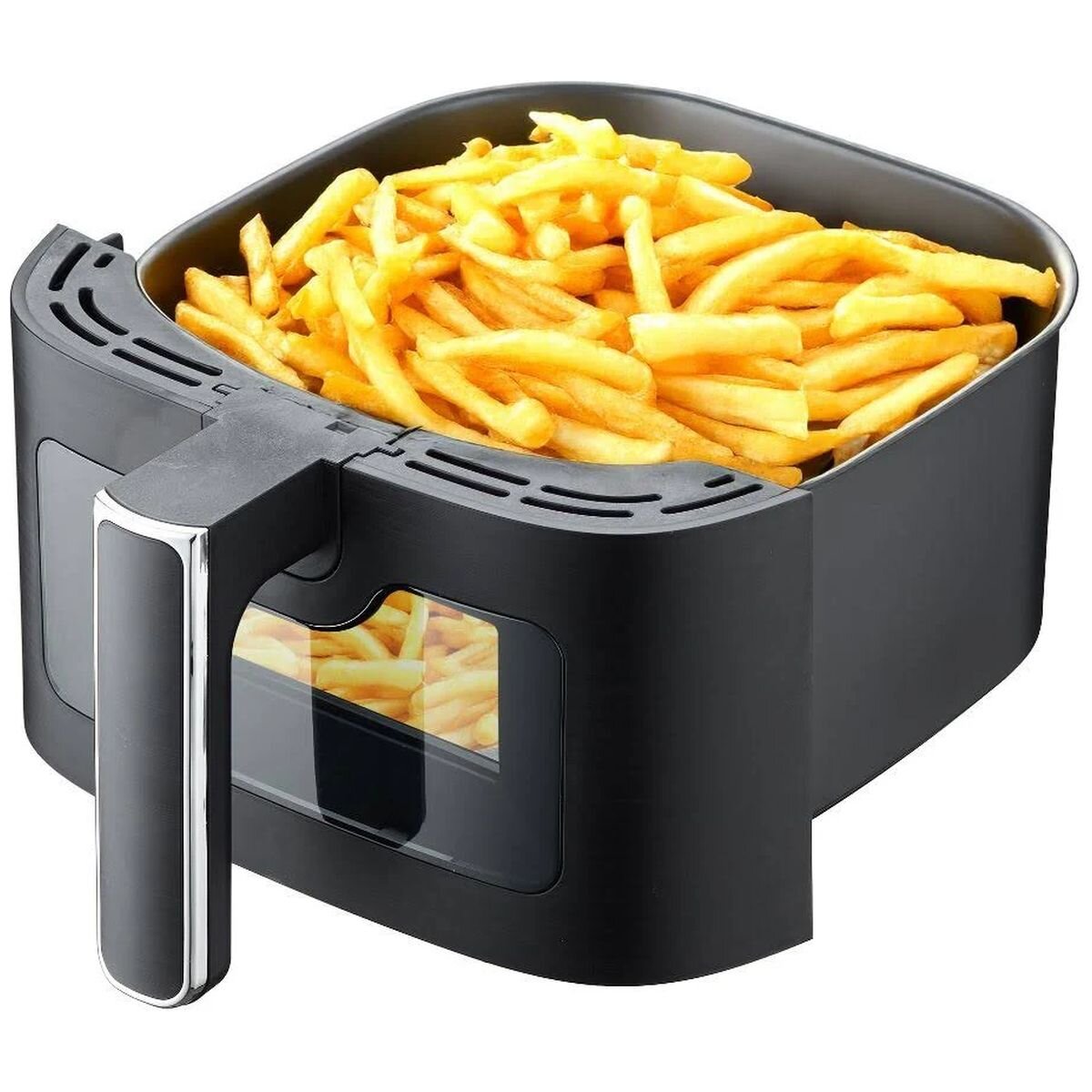 Kitchen Couture Clear View Colour Touch Air Fryer 4.5L - Black - 8 Presets, 1400W - 10005842