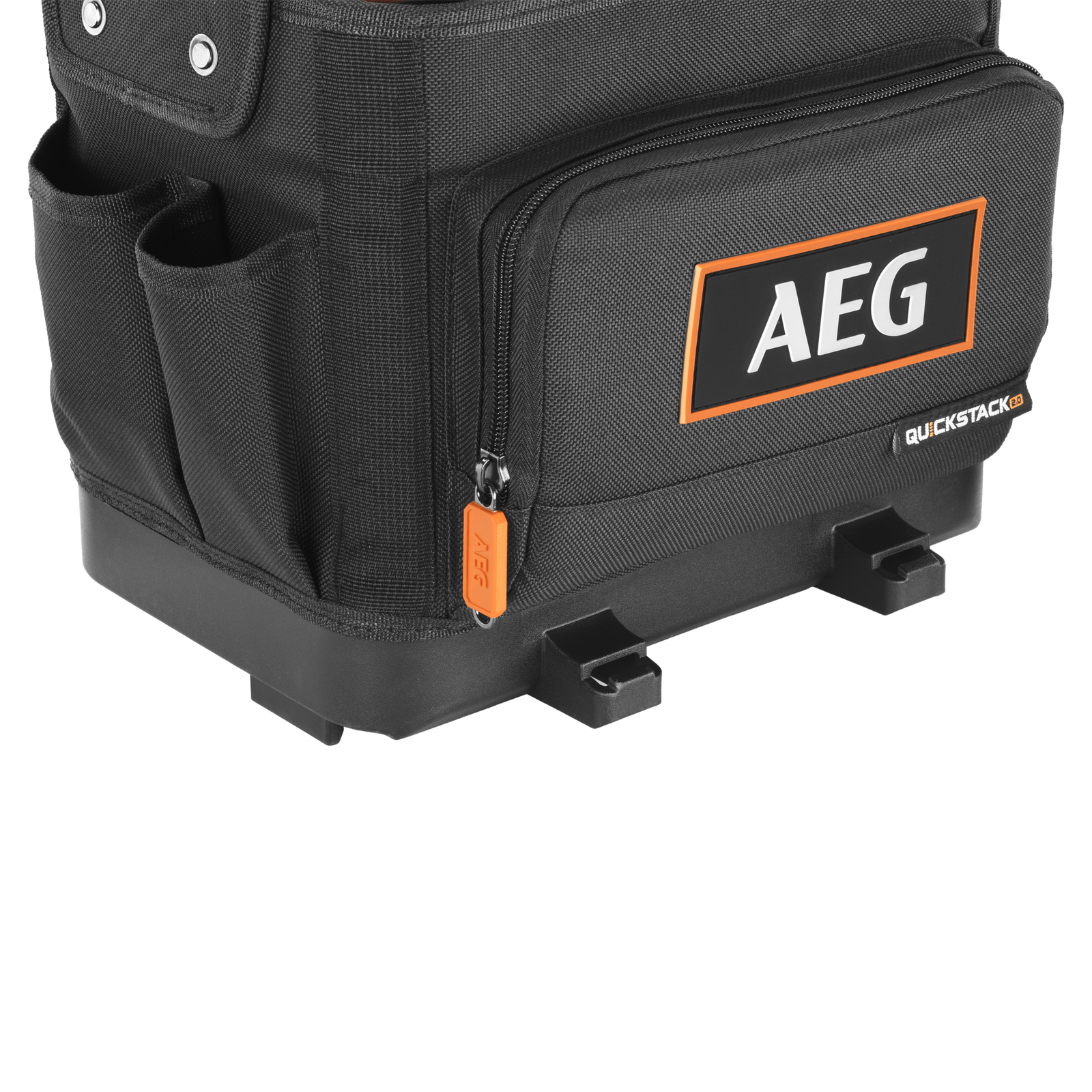 AEG QUICKSTACK 2.0 Half-Size Open Tote Tool Bag with Tape Measure Holder