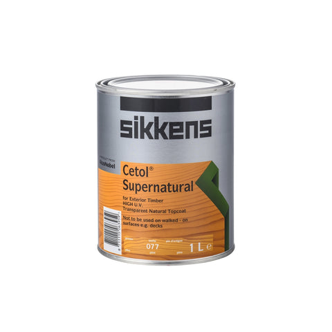 Sikkens Cetol Supernatural Water Based Timber Finish 1L Pine UV Resistant Waterproof