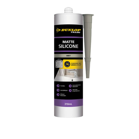 Dunlop Silicone Sealant - 310ml - Matte Grey - Flexible & Durable - SuperSaverAU - view 1