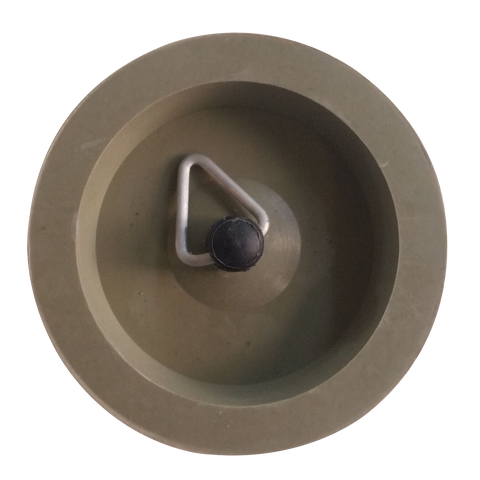 Kinetic 38mm Ring Pull Rubber Plug, Grey Basin Bath Drain Seal