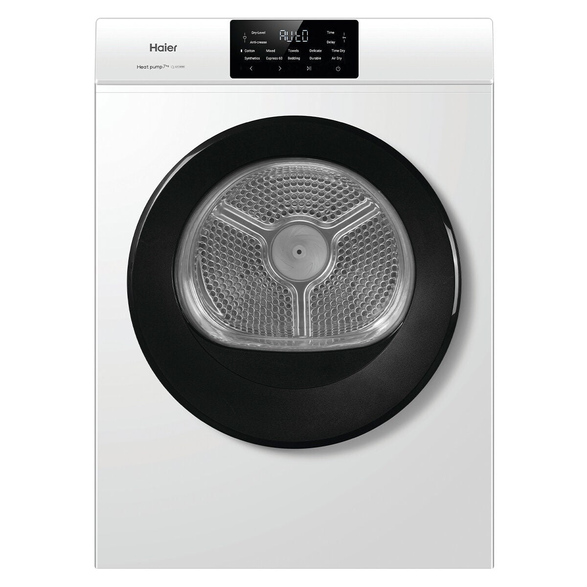 Haier 7kg Slimline Heat Pump Dryer - White, 7 Star Energy Rating, Touch Controls - HDHPS70LW1