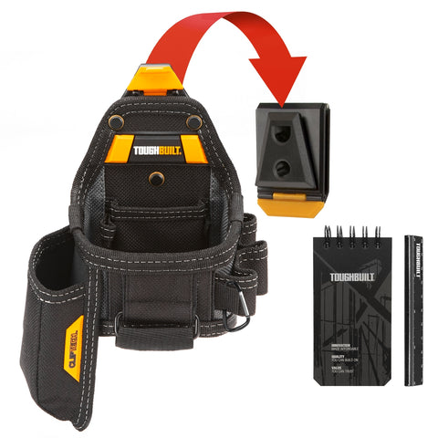 ToughBuilt Tape Measure / Utility Knife Pouch with Notebook & Pencil