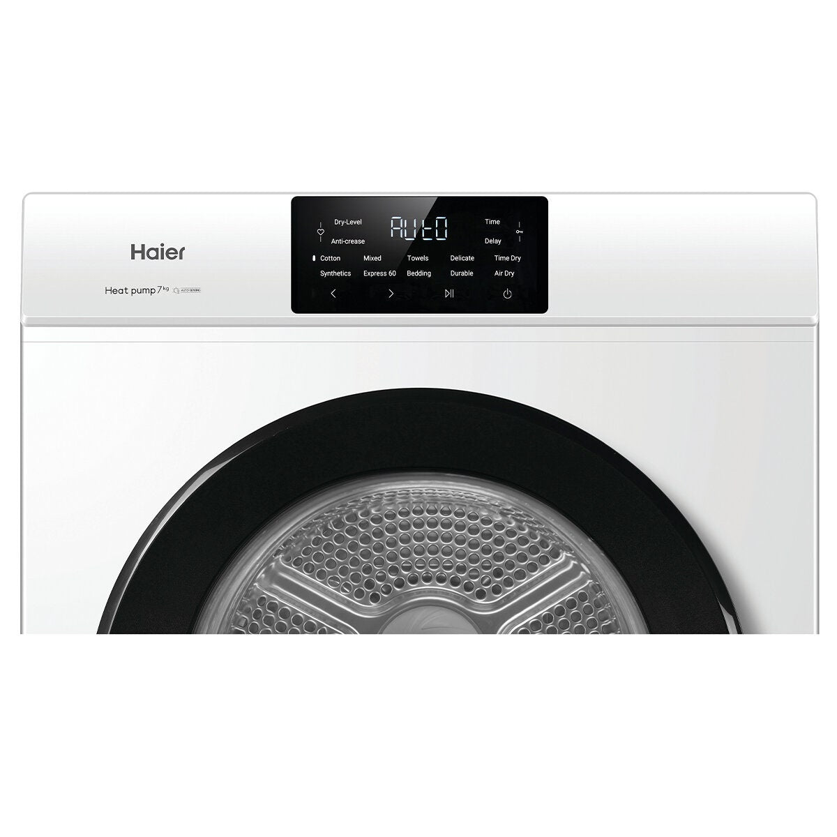 Haier 7kg Slimline Heat Pump Dryer - White, 7 Star Energy Rating, Touch Controls - HDHPS70LW1