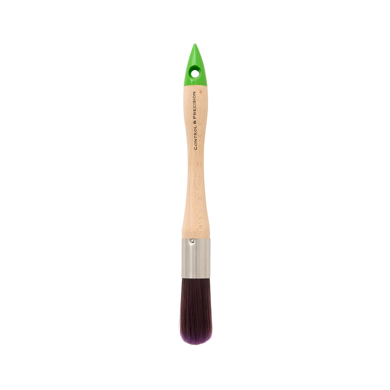 Monarch 25mm Synthetic Round Detail Brush Stainless Steel Ferrule Timber Handle